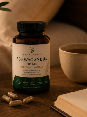Ashwagandha VitalPura suplemento alimenticio premium para equilibrio y bienestar diario