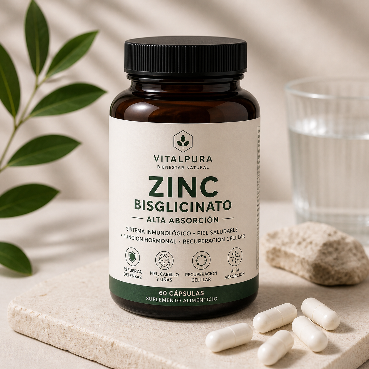 Zinc Bisglicinato VitalPura – Alta Absorción